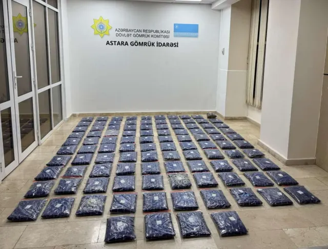 Gömrük nəzarətindən gizlədilən 52 kiloqramadək marixuana aşkarlanıb