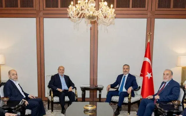 Hakan Fidan HƏMAS nümayəndə heyəti ilə görüşüb