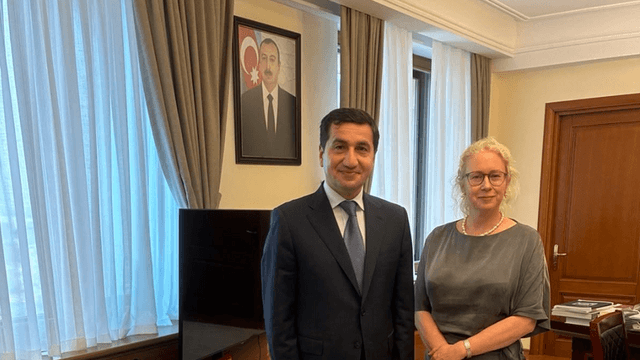 Hikmat Hajiyev meets Swedish ambassador to Azerbaijan