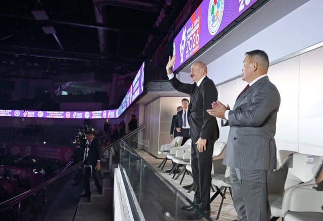 İlham Əliyev cüdo üzrə dünya çempionatının açılış mərasimindən paylaşım edib