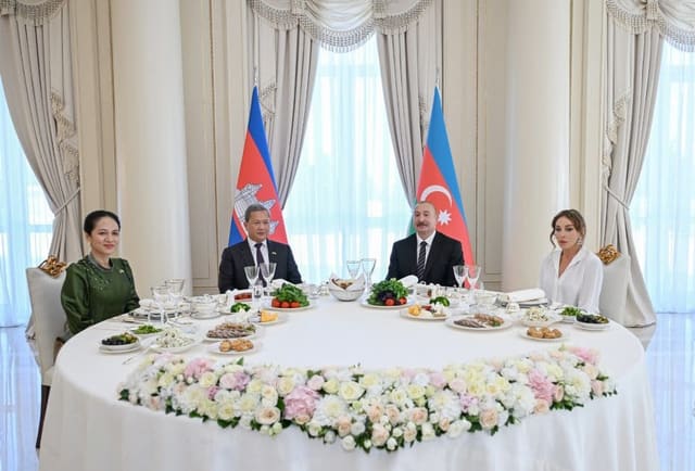 Kamboca Krallığının Baş naziri Hun Manetin səfəri ilə bağlı paylaşım edilib