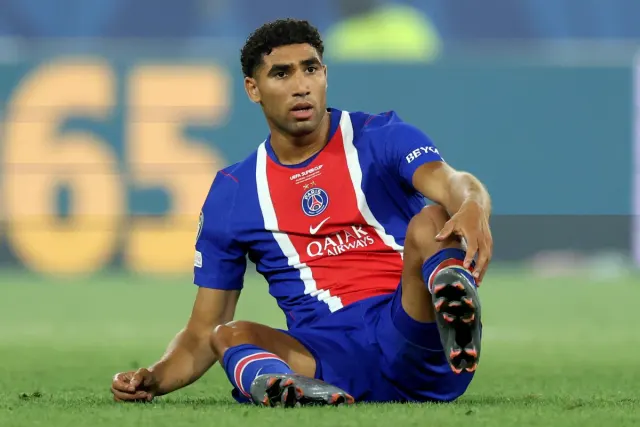 PSG's Moroccan defender injured