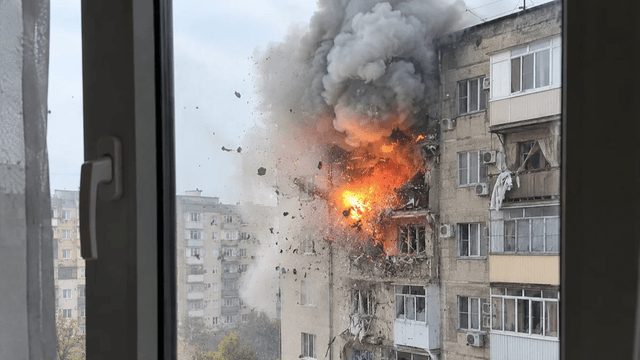 Şəfəq qəsəbəsində binada partlayış olub