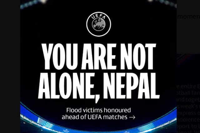 UEFA to honor victims of Nepal floods