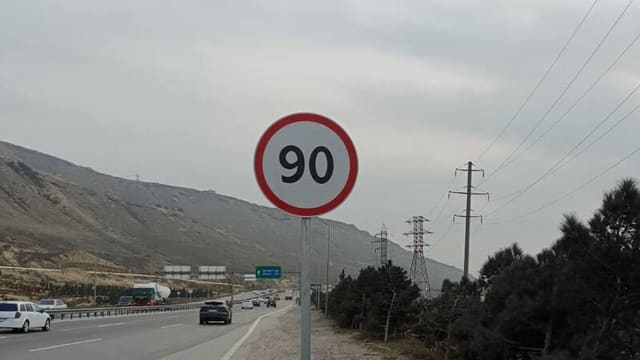 Bakı Dairəvi-1 avtomobil yolunda sürət həddi endirilib
