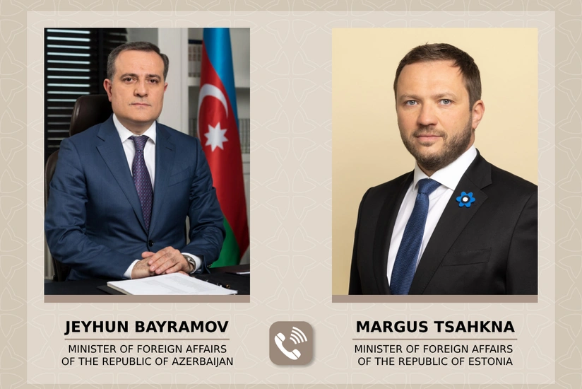 Ceyhun Bayramov estoniyalı həmkarı ilə telefon danışığı aparıb
