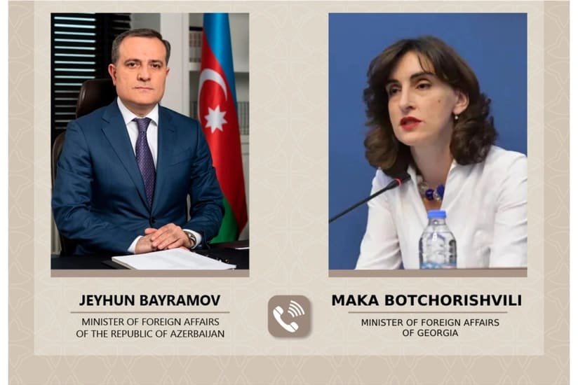 Ceyhun Bayramov ilə gürcüstanlı həmkarı arasında telefon danışığı olub