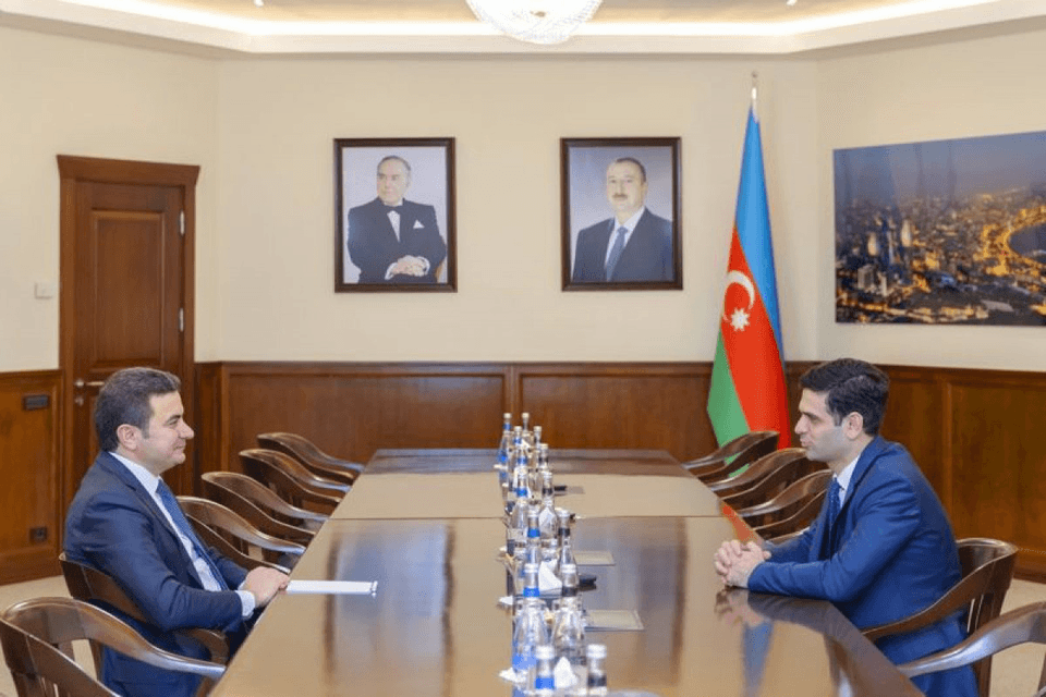 Samir Rzayev IV "Yüksəliş" müsabiqəsinin qalibi ilə görüşüb