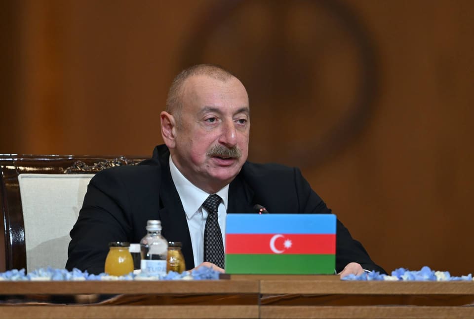 İlham Əliyev Bakıda keçirilən beynəlxalq konfrans iştirakçılarına müraciət edib