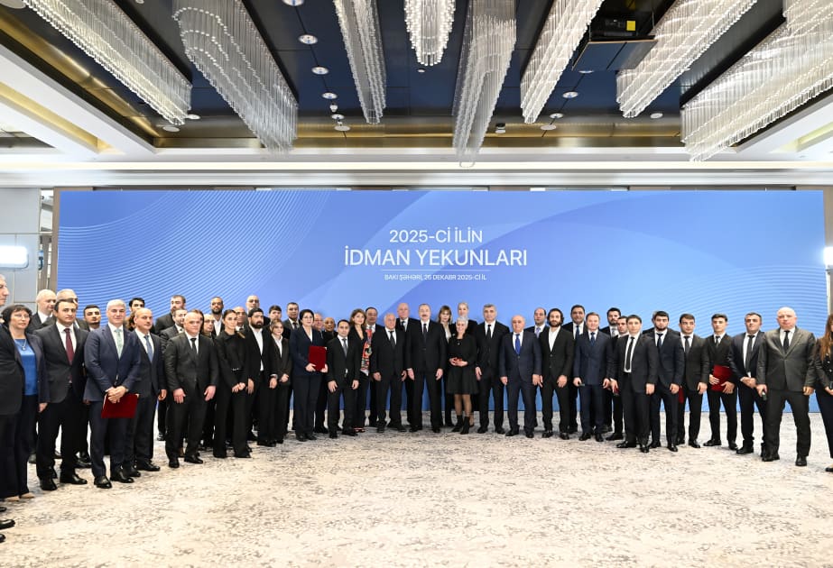 İlham Əliyev 2025-ci ilin idman yekunlarına həsr olunan mərasimdə iştirak edib - YENİLƏNİB