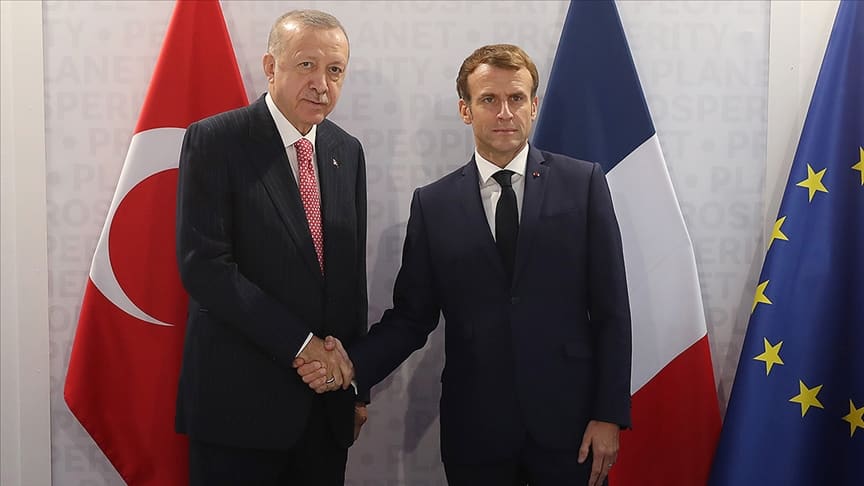 Ərdoğan və Makron arasında görüş keçirilib
