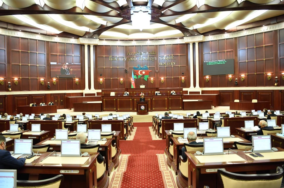 Milli Məclisin növbəti iclasının gündəliyi açıqlanıb