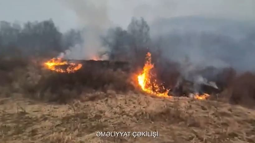 FHN: Laçın və Kəlbəcərdə yanğının söndürülməsinə iki helikopter cəlb edilib