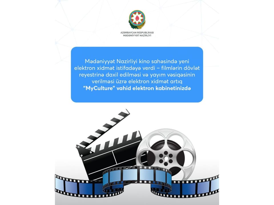 Kino sahəsində yeni elektron xidmət istifadəyə verilib