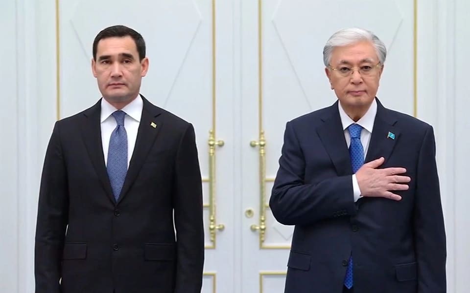 Türkmənistan və Qazaxıstan  prezidentləri görüşüb