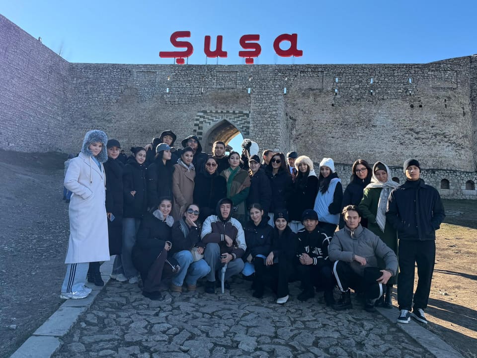Özbəkistan nümayəndə heyəti Şuşa şəhəri ilə tanış olub - Fotolar