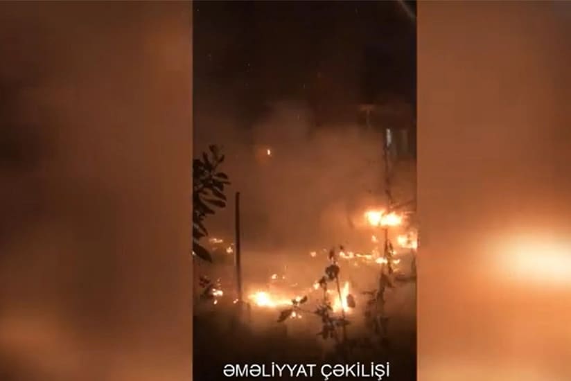 Bakıda ağaclıq sahədə yanğın baş verib