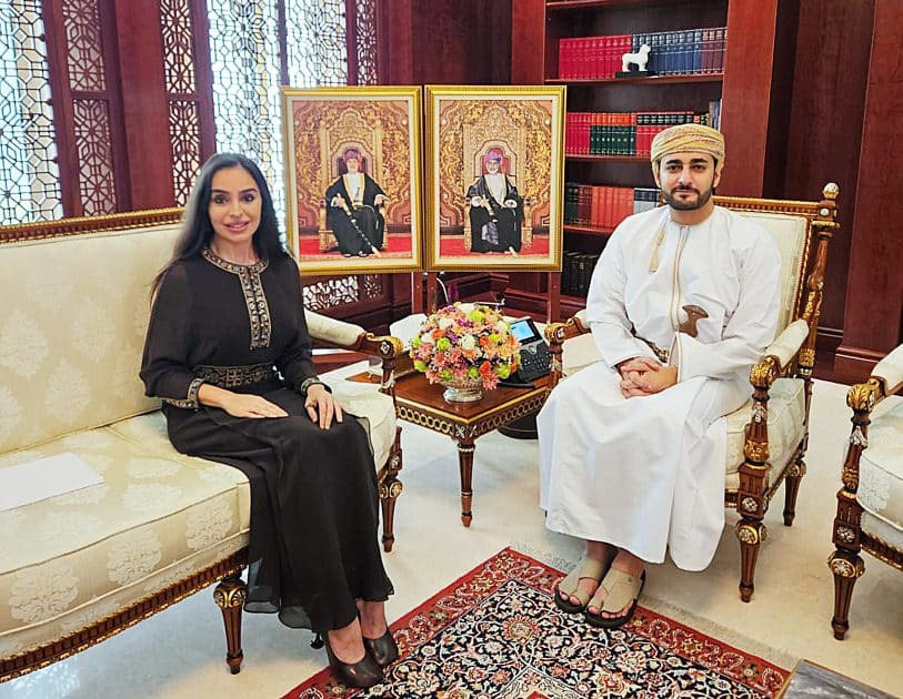 Leyla Əliyeva Maskatda Oman Sultanlığının Vəliəhdi Sayyid Theyazin bin Haitham Al Saidlə görüşüb