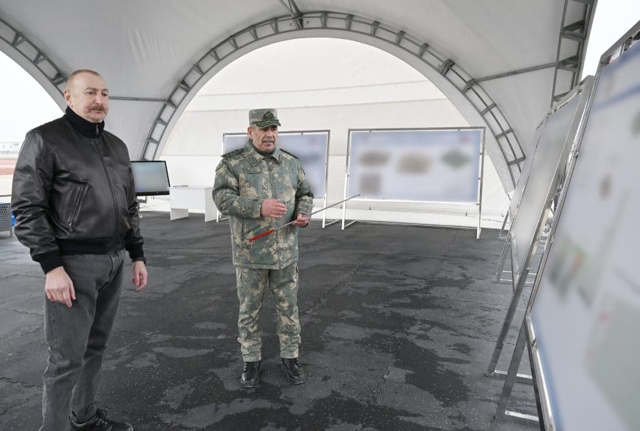 Prezident İlham Əliyev Ağdərə rayonunda Xüsusi Əməliyyat Mərkəzinin təməlini qoyub