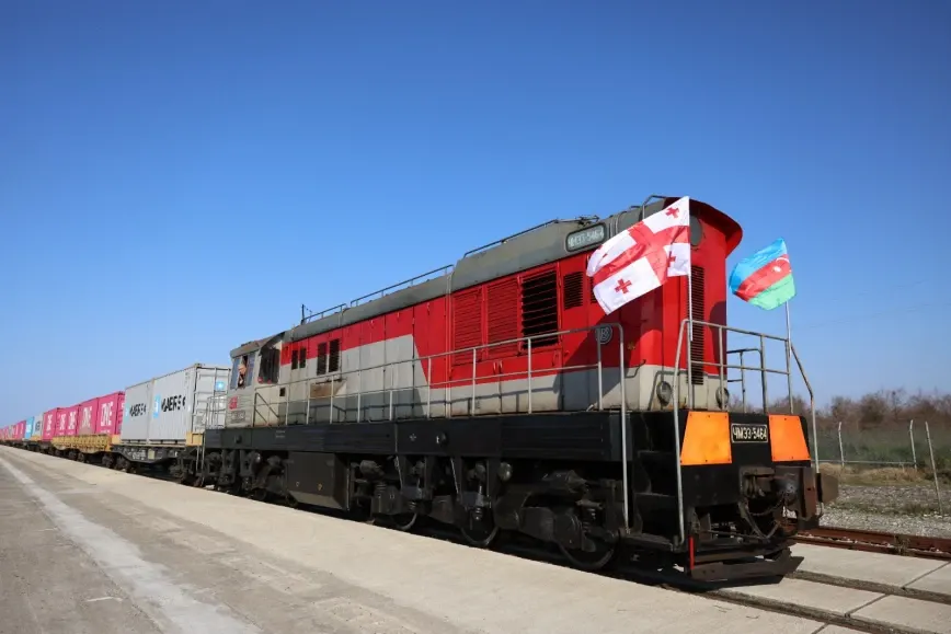 Poti–Bakı ekspres blok-qatarının yola salınması mərasimi keçirilib