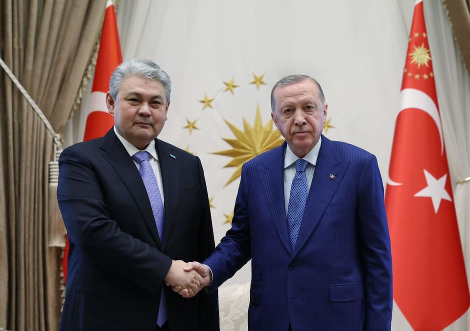 Ərdoğan Qazaxıstan XİN rəhbərini qəbul edib