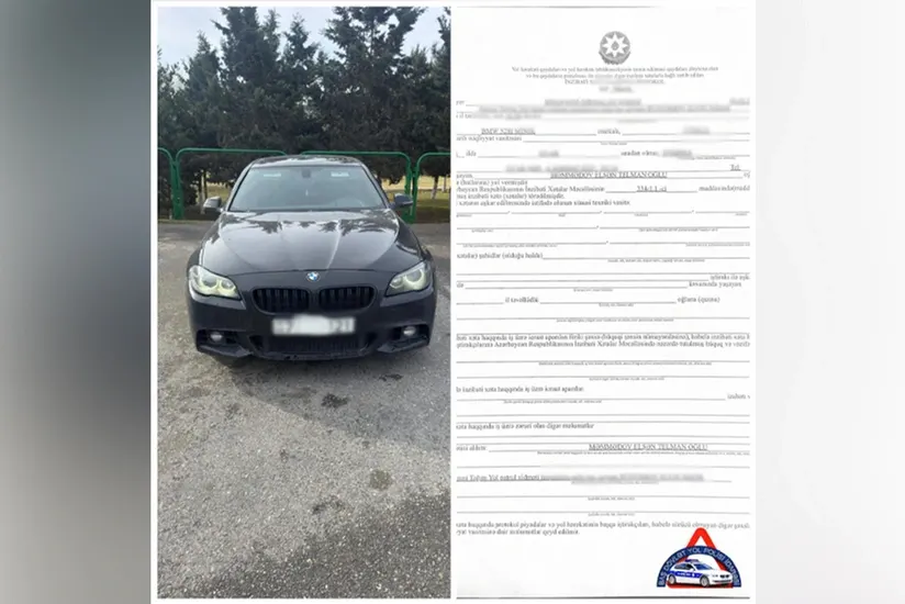 Narkotikin təsiri altında olan sürücü saxlanılıb