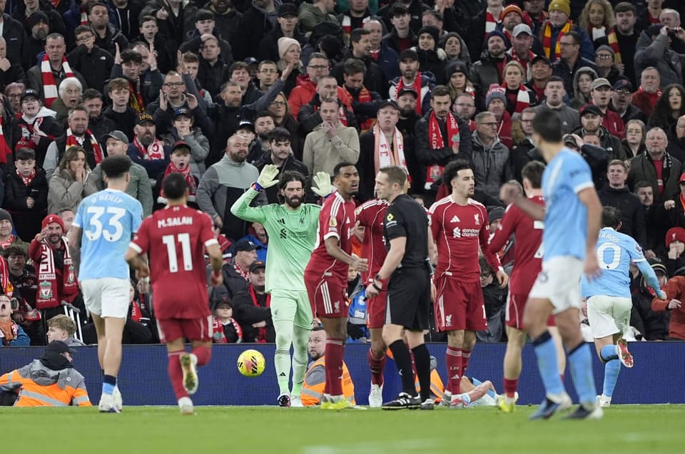 İngiltərə PL: "Mançester Siti" səfərdə "Liverpul"u məğlub etdi 
