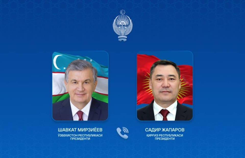 Özbəkistan və Qırğızıstan prezidentləri telefon danışığı aparıb