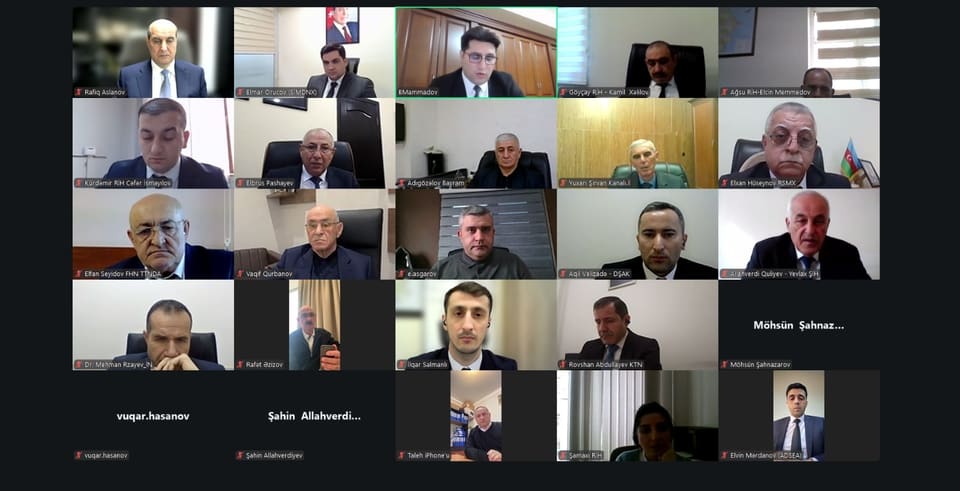 Şirvan suvarma kanalının yenidən qurulması üzrə “İşçi qrupu”nun növbəti onlayn iclası keçirilib