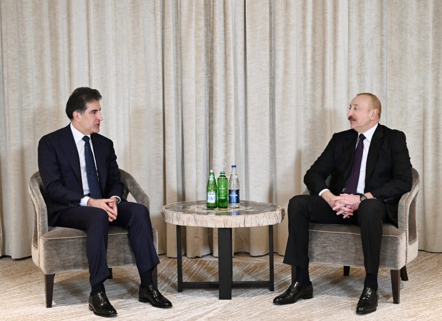  İlham Əliyev Münxendə İraq Kürdüstan Regionunun başçısı ilə görüşüb