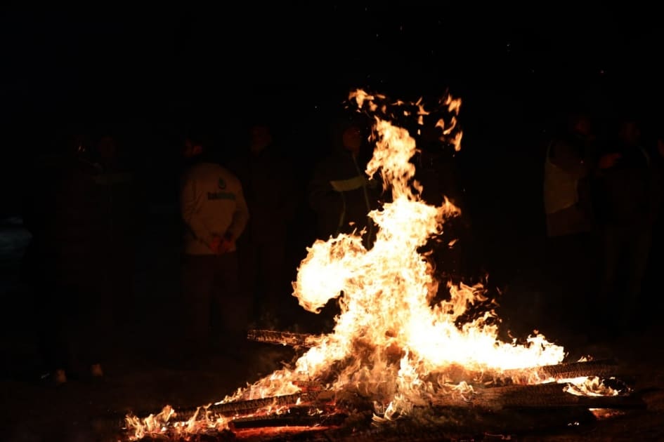 FHN Novruz çərşənbələrində yanğın təhlükəsizliyi ilə bağlı əhaliyə müraciət müraciət edib