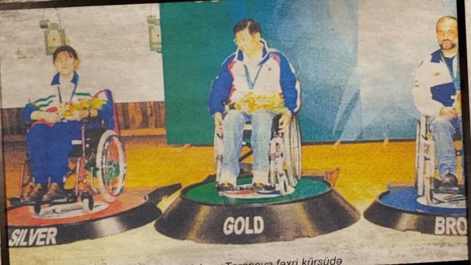 Azərbaycanın ilk paralimpiya medalçısı - Yelena Taranova