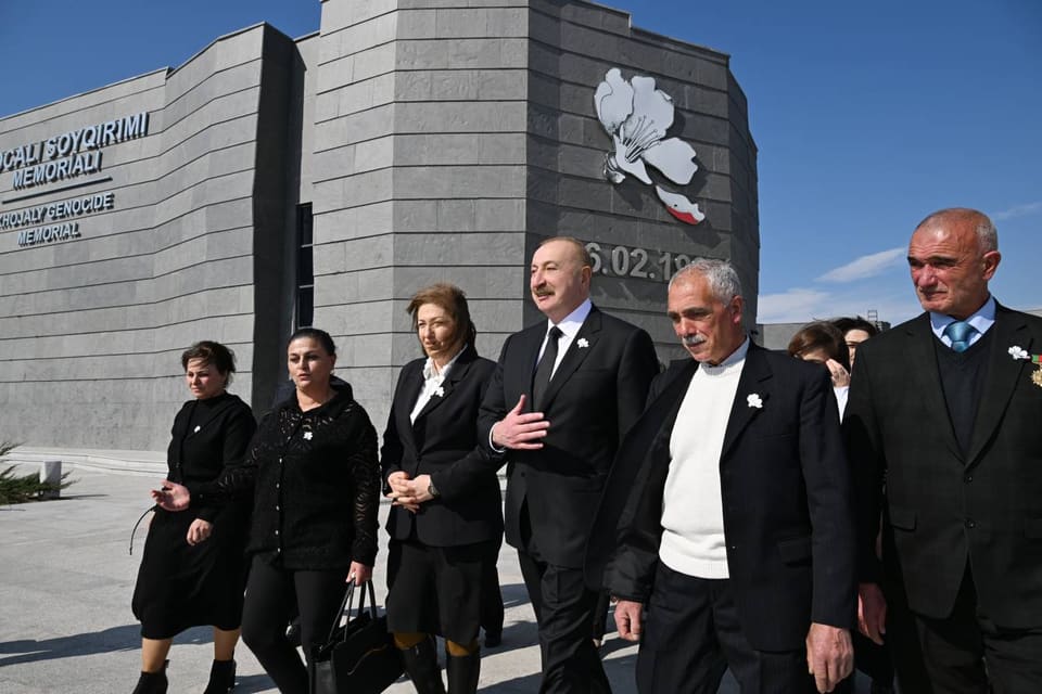 Dövlət başçısının Xocalı Soyqırımı Memorialının açılışında iştirakı ilə bağlı video paylaşılıb