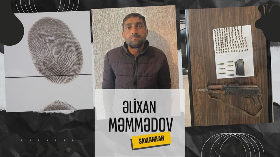 Göyçayda saxlanılan şəxsdən narkotik vasitə və avtomat götürülüb