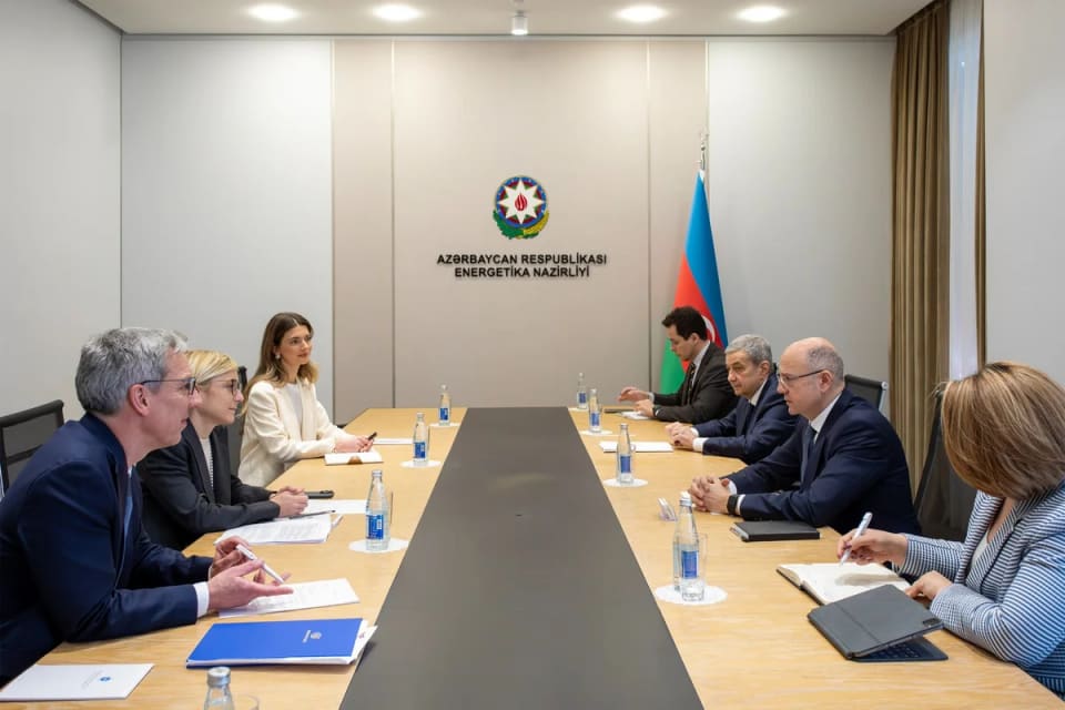 Pərviz Şahbazov "Total Energies"in baş vitse-prezidenti ilə "Abşeron" yatağını müzakirə edib