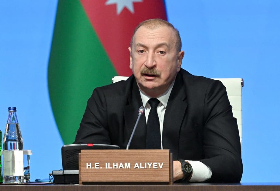  İlham Əliyev: Azərbaycan enerji ehtiyatlarının etibarlı tranziti ölkəsi rolunu oynayır