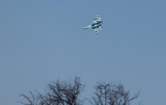 Rusiya Ukrayna Hərbi Hava Qüvvələrinə məxsus Su-27 təyyarəsini vurub