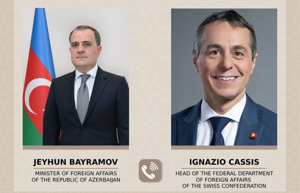 Ceyhun Bayramov isveçrəli həmkarı ilə danışıb