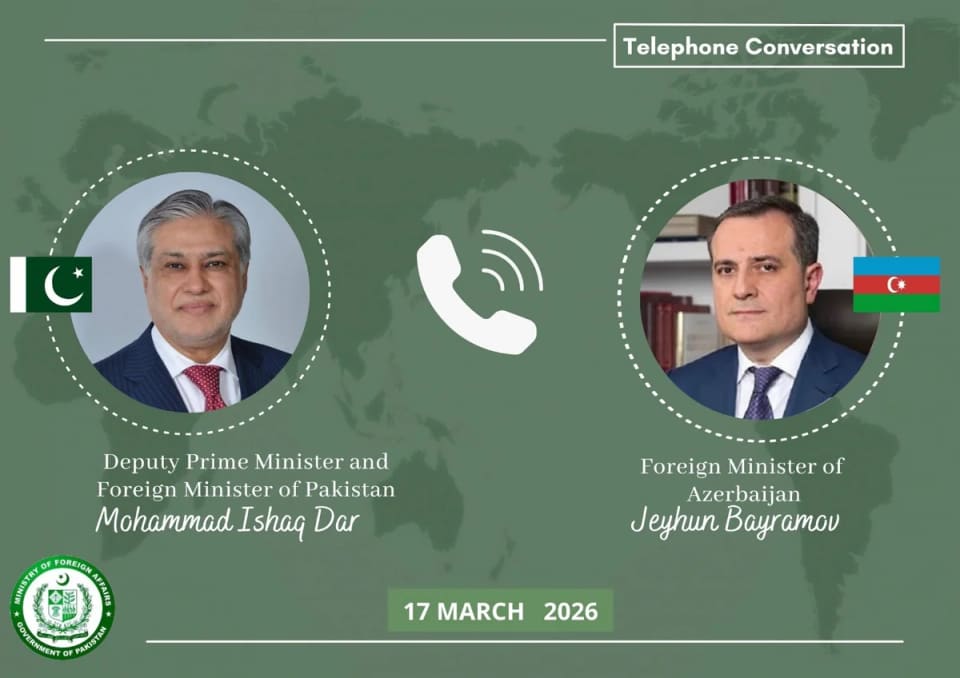 Azərbaycan və Pakistan XİN rəhbərləri telefon danışığı aparıb