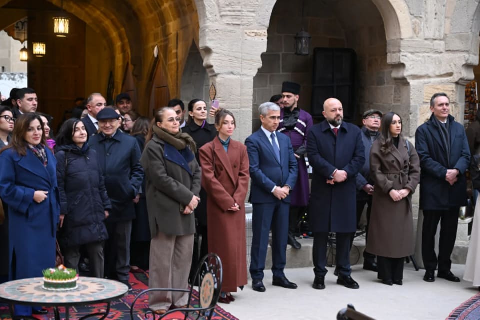 Buxara karvansarasının əsaslı bərpa və konservasiya işlərindən sonra açılışı olub