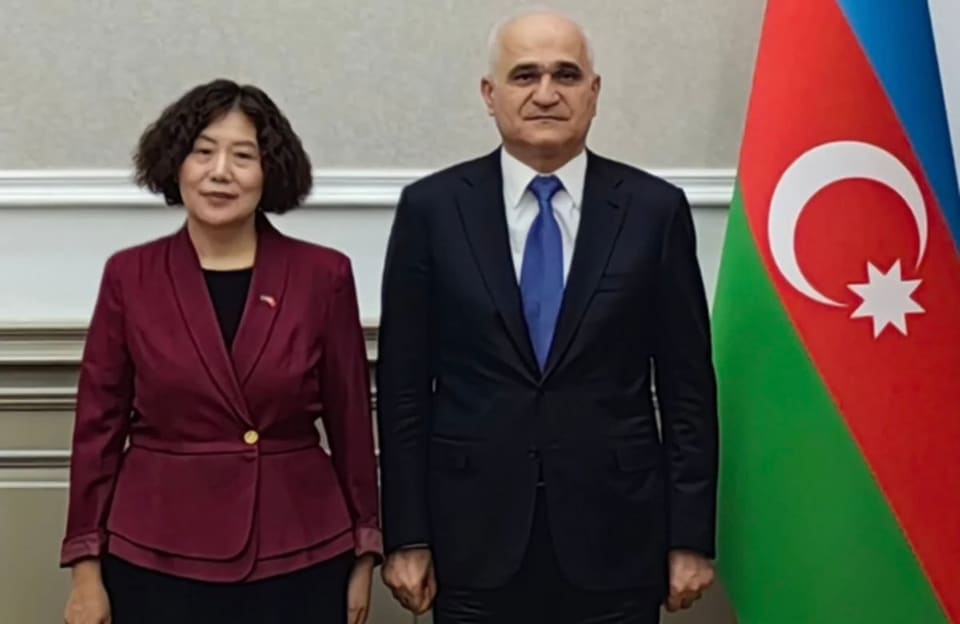 Baş nazirin müavini Çin səfiri ilə görüşüb