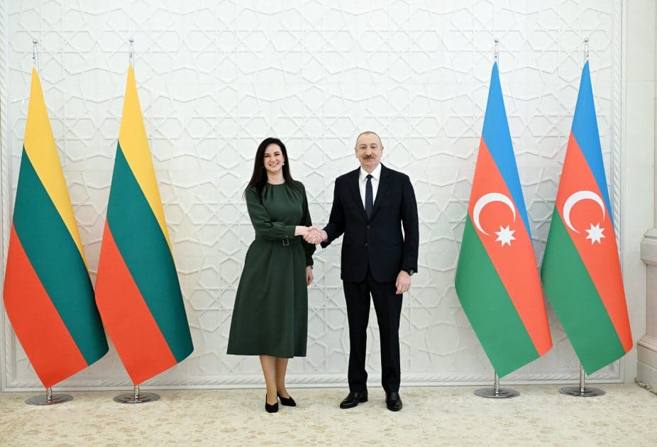 İlham Əliyev Litvanın Baş nazirini qəbul edib