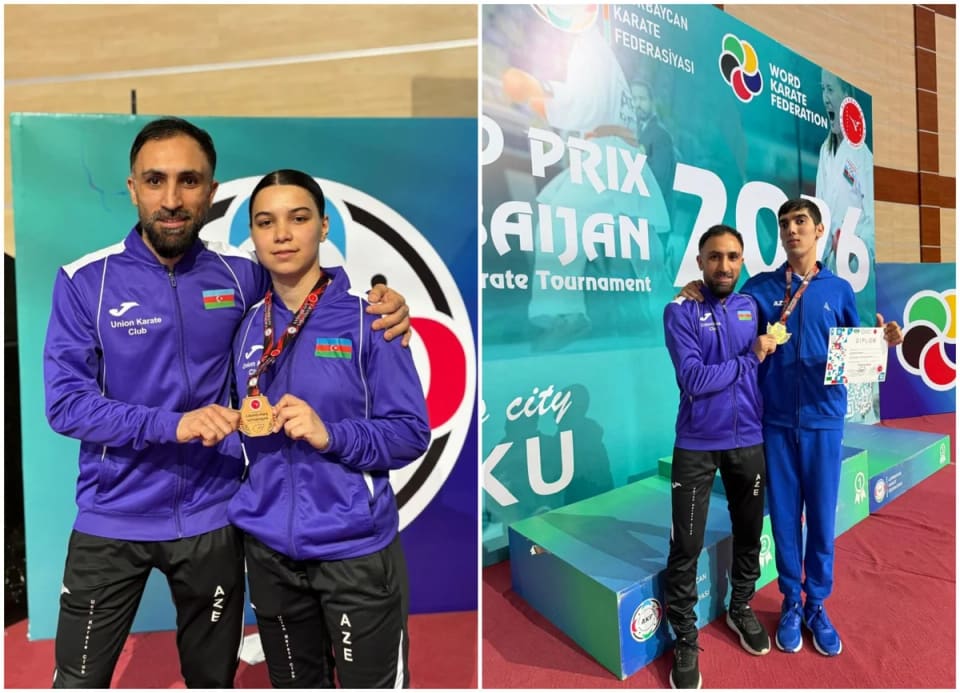 Azərbaycanın iki karateçisi beynəlxalq turnirdə qızıl medal qazanıblar