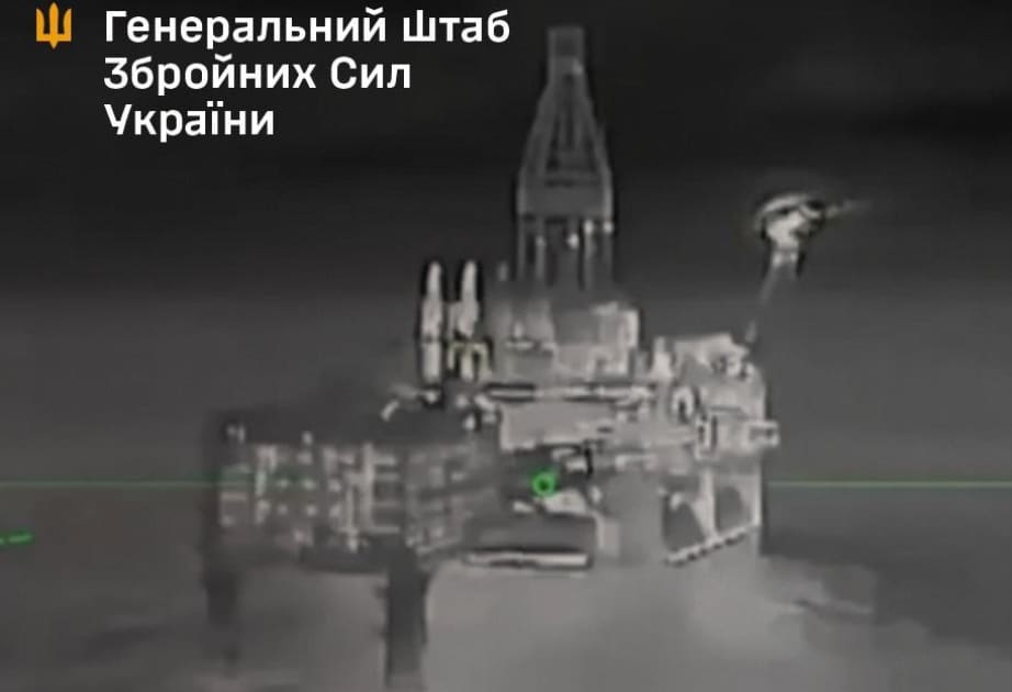 Ukrayna Xəzərdə Rusiyaya məxsus qazma platformalarını vurub