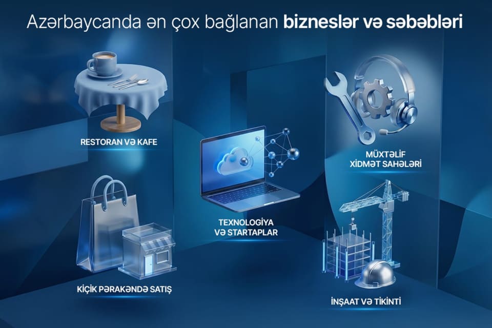 Azərbaycanda ən çox bağlanan biznes müəssisələri hansılardır?