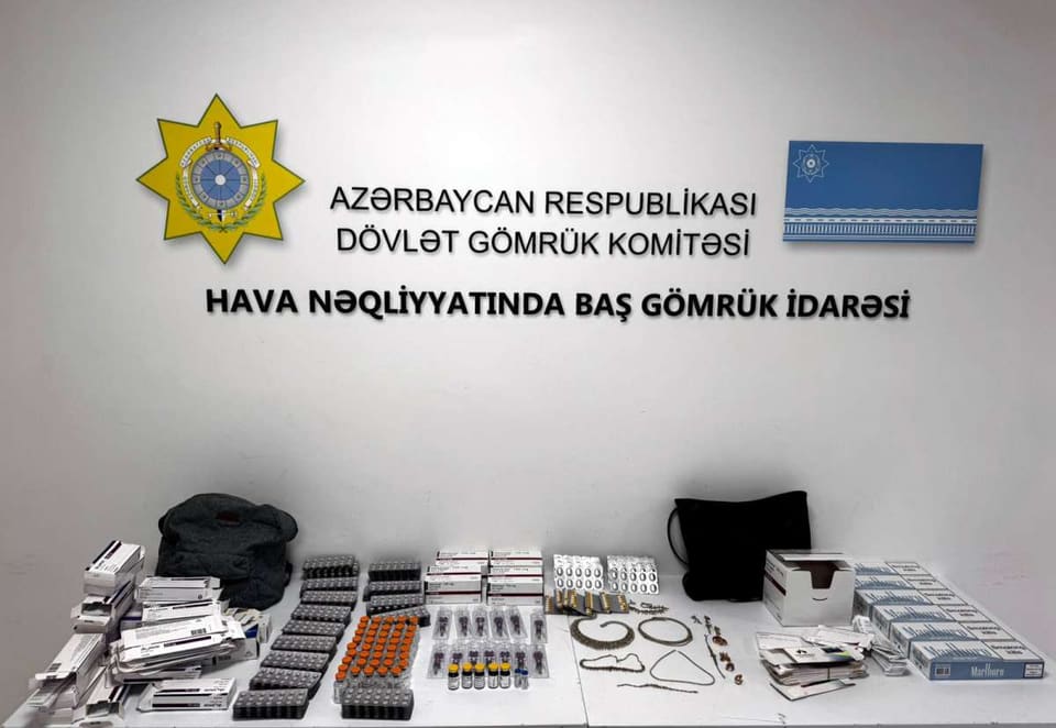 Türkiyədən Azərbaycana qanunsuz gətirilən zərgərlik məmulatları, dərman preparatları və siqaretlərin qarşısı alınıb