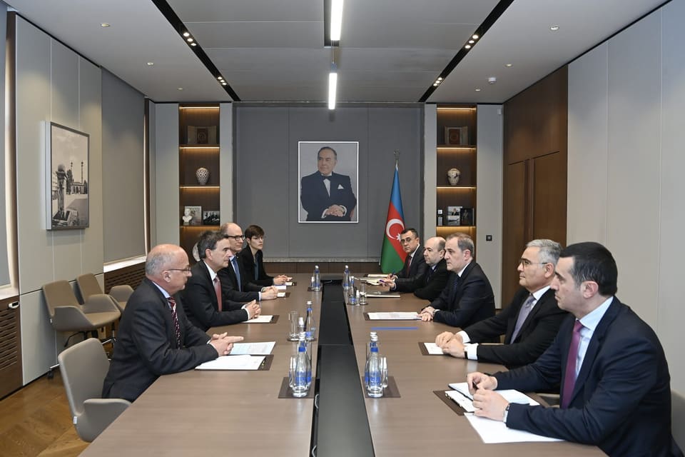 Ceyhun Bayramov İsveçrənin dövlət katibinin müavini ilə görüşüb