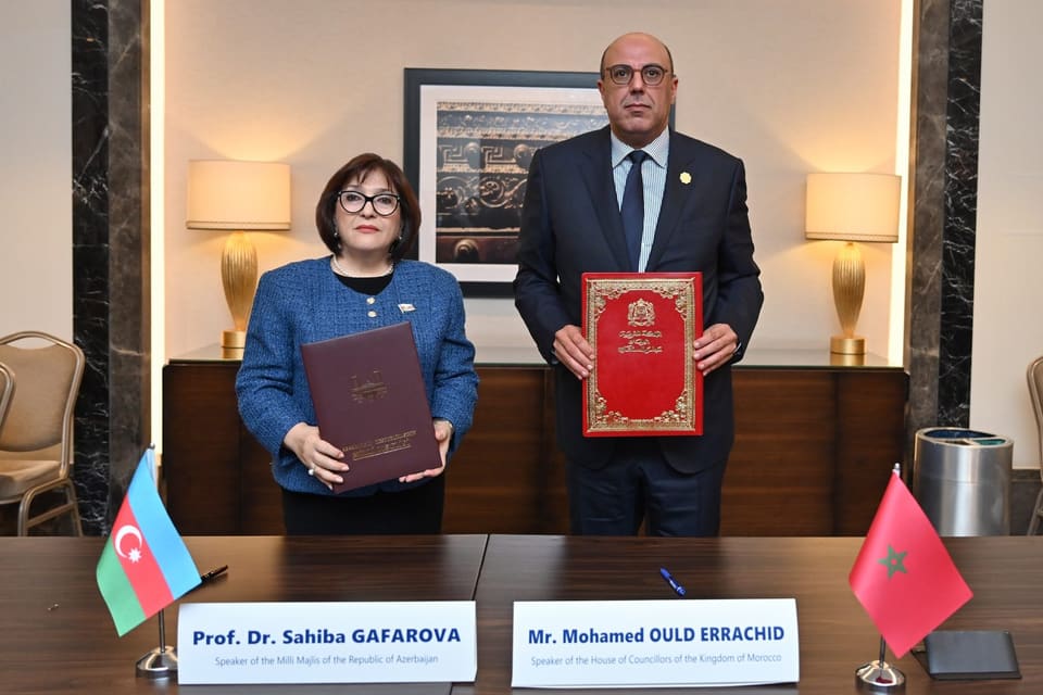 Sahibə Qafarova Mərakeş Krallığı Parlamentinin Müşavirlər Palatasının sədri ilə görüşüb