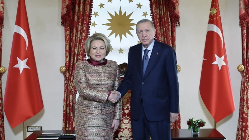 Ərdoğan Valentina Matviyenko ilə görüşüb