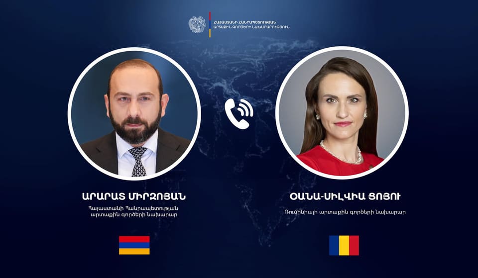 Ermənistan və Rumıniya XİN başçıları əməkdaşlığı müzakirə ediblər